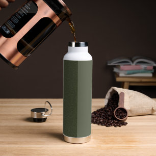 Two-Tone Moss Green Custom Bottle