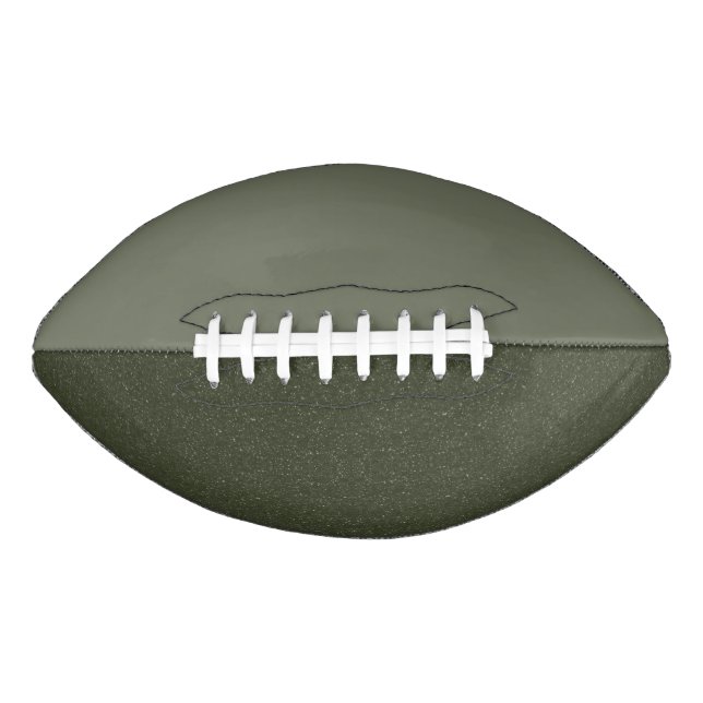Two-Tone Moss Green Custom Football (Front)