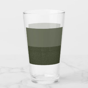 Two-Tone Moss Green Custom Pint Glass