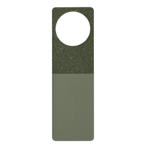 Two-Tone Moss Green Door Hanger – Customizable
