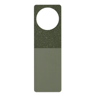Two-Tone Moss Green Door Hanger – Customizable