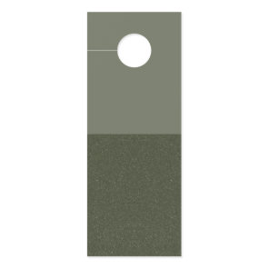 Two-Tone Moss Green Door Tag – Horizontal Split Hanger