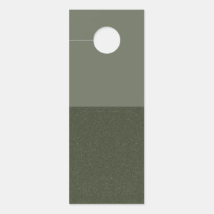 Two-Tone Moss Green Door Tag – Horizontal Split Hanger