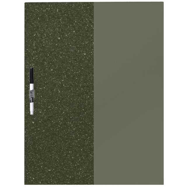 Two-Tone Moss Green Dry Erase Board – Customizable (Front)