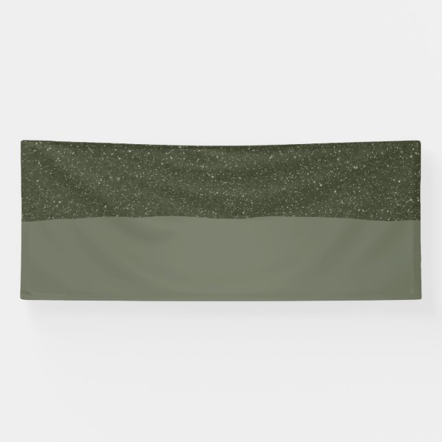 Two-Tone Moss Green Event Banner – Customizable (Horizontal)
