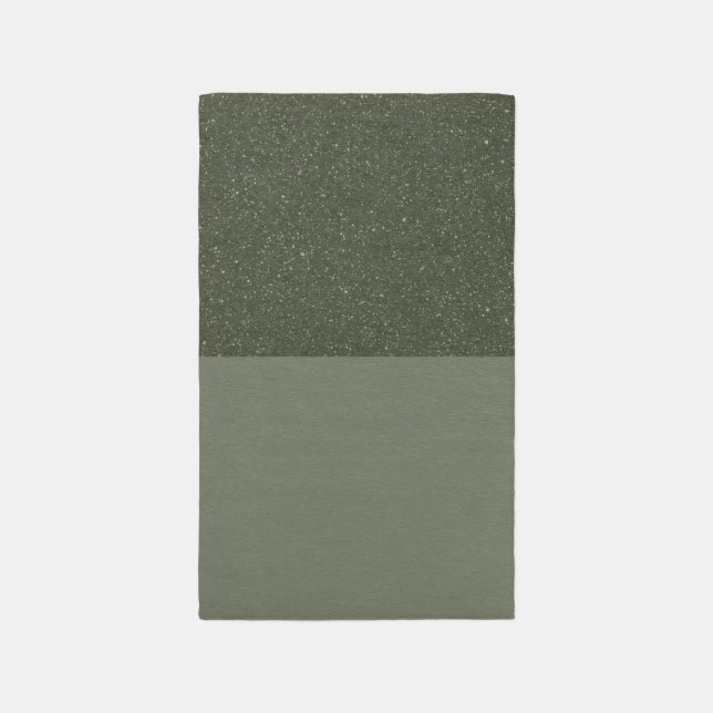 Two-Tone Moss Green Event Rug – Customizable (Front (Vertical))
