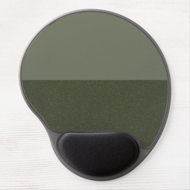 Two-Tone Moss Green Gel Mousepad – Customizable (Front)