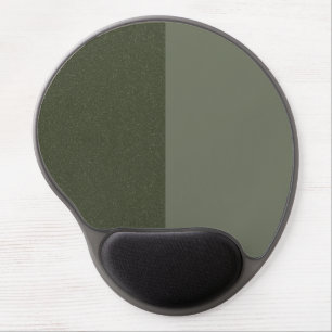 Two-Tone Moss Green Gel Mousepad – Customizable