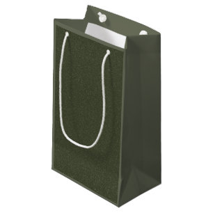Two-Tone Moss Green Gift Bag (Customizable)