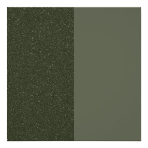 Two-Tone Moss Green Glossy Poster – Customizable