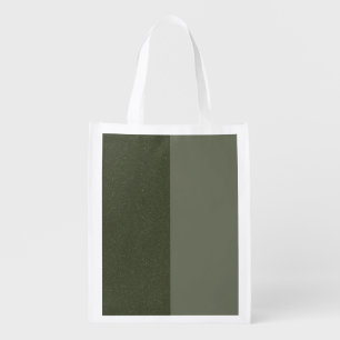 Two-Tone Moss Green Grocery Tote – Customizable