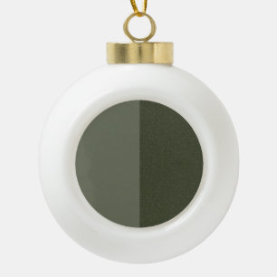 Two-Tone Moss Green Holiday Ornament – Customize