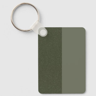 Two-Tone Moss Green Keychain (Customizable)