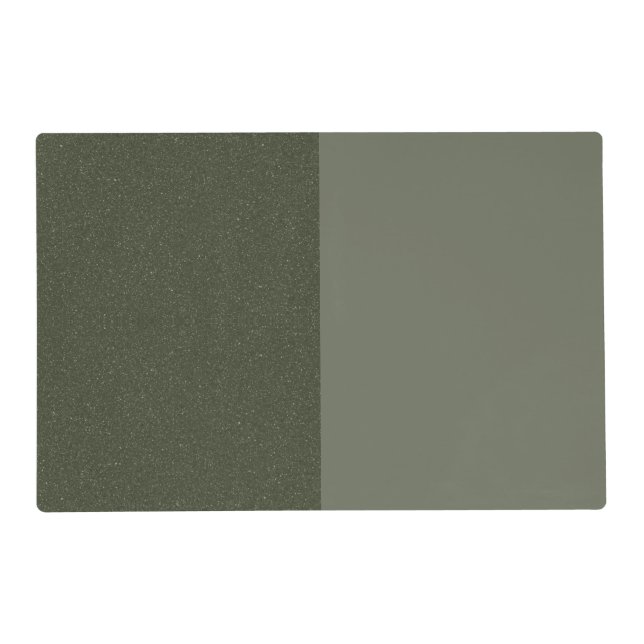 Two-Tone Moss Green Laminated Placemat – Customize (Front)