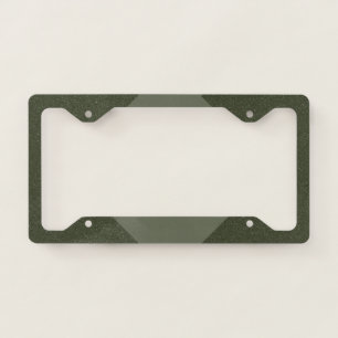Two-Tone Moss Green License Plate Frame