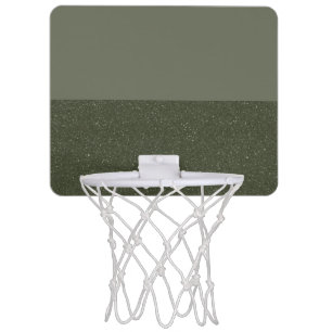 Two-Tone Moss Green Mini Basketball Hoop (Custom)
