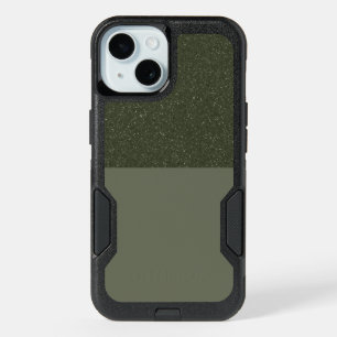 Two-Tone Moss Green OtterBox iPhone 15 Case Custom