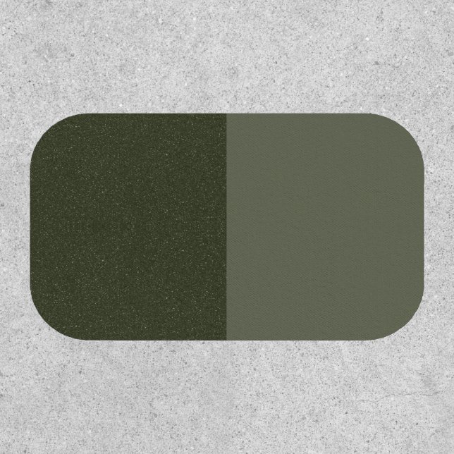 Two-Tone Moss Green Patch — Customizable (Front)