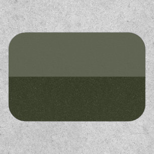 Two-Tone Moss Green Patch – Half & Half Style