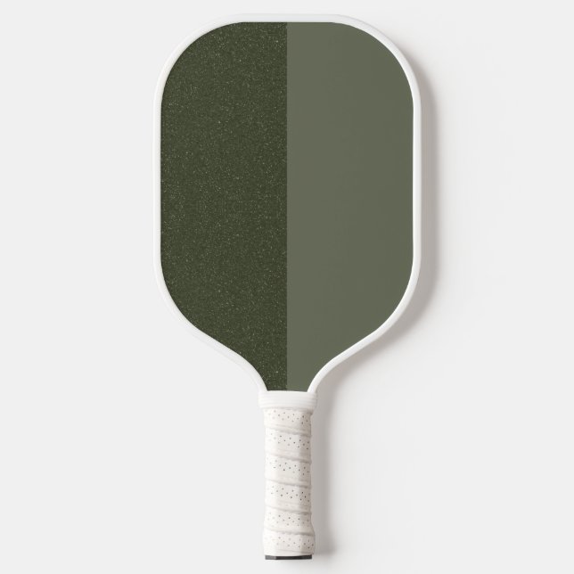 Two-Tone Moss Green Pickleball Paddle – Customize (Front)