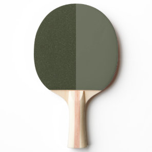 Two-Tone Moss Green Ping Pong Paddle – Customize