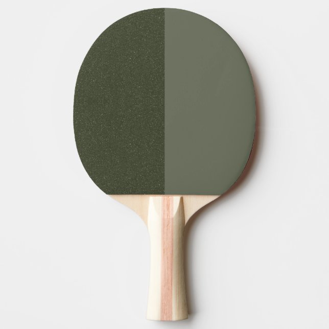 Two-Tone Moss Green Ping Pong Paddle – Customize (Front)