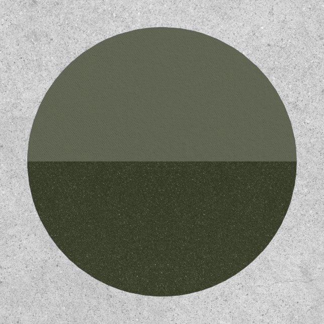 Two-Tone Moss Green Reversible Patch – Customize (Front)