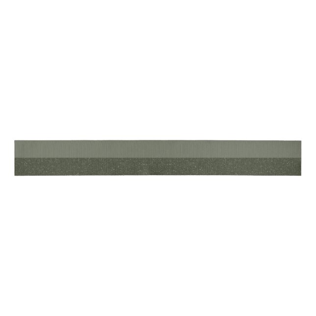 Two-Tone Moss Green Ribbon Customizable (Front)
