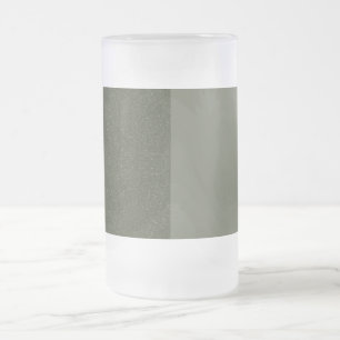 Two-Tone Moss Green Textured Beer Mug – Customize