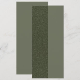 Two-Tone Moss Green Textured Flat Menu – Customize