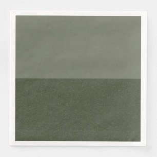 Two-Tone Moss Green Textured Napkin – Customizable