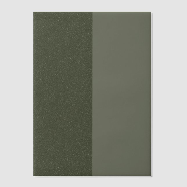 Two-Tone Moss Green Vellum Overlay – Customizable Invitations (Front)