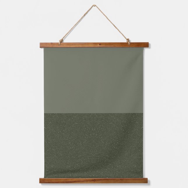 Two-Tone Moss Green Wall Tapestry – Customizable (Front)