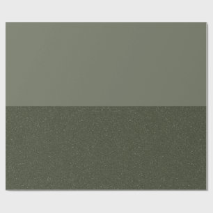 Two-Tone Moss Green Wrapping Paper – Customizable