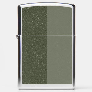 Two-Tone Moss Green Zippo Lighter – Customizable