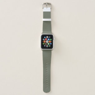 Two-Tone Moss & White Apple Watch Band – Customize