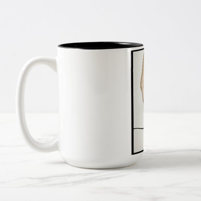 Two-Tone Mug, 15 oz Coffee Mug (Left)