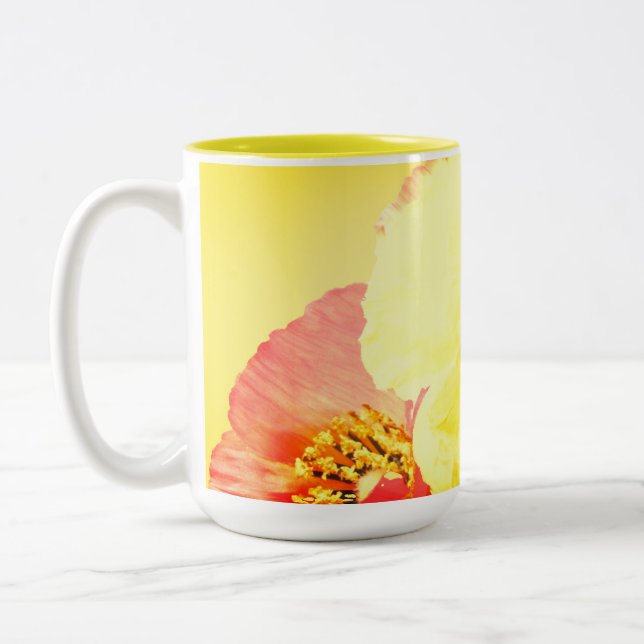 Two-Tone Mug, 15 oz Coffee Mug (Left)