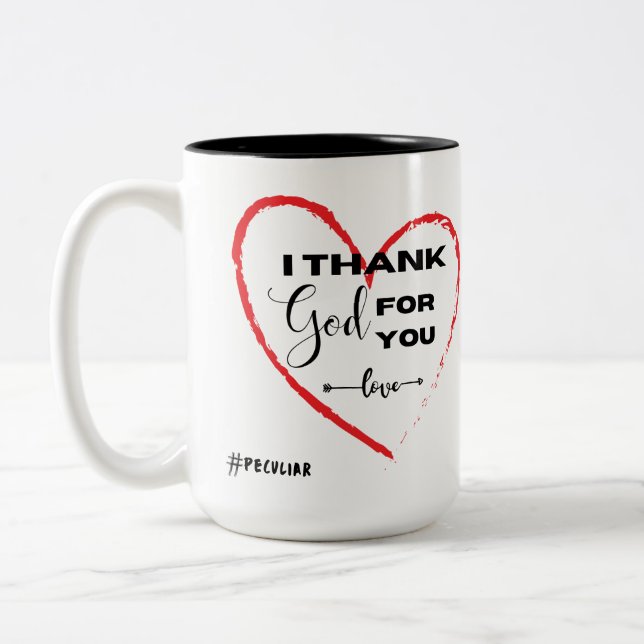 Two-Tone Mug, 15 oz Two-Tone Coffee Mug (Left)