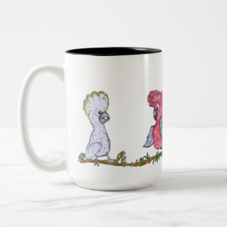 Two-Tone Mug, 444 ml - Cockatoo & Galah  Coffee Mug