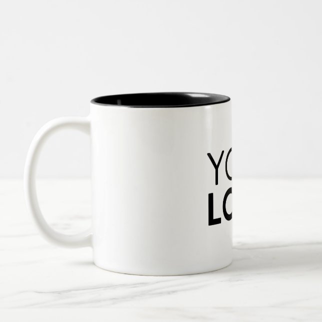 Two-Tone Mug - Black (Left)