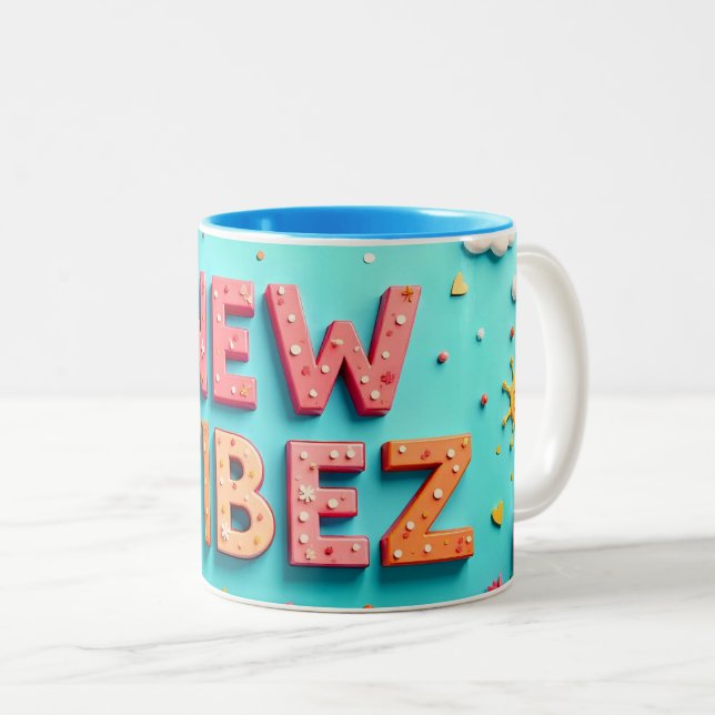 Two-Tone Mug New Vibez (Front Right)
