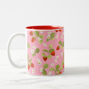 Two Tone Mug Strawberry Garden
