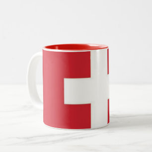 Two-Tone Mug Switzerland Flag