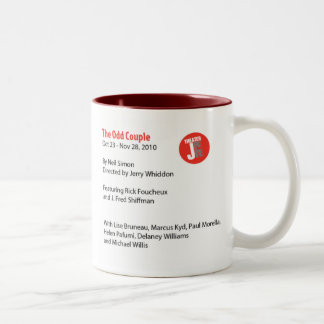 two tone Odd Couple Mug