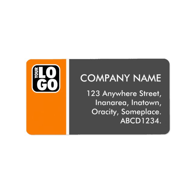 Two Tone - Orange and Gray Label (Front)