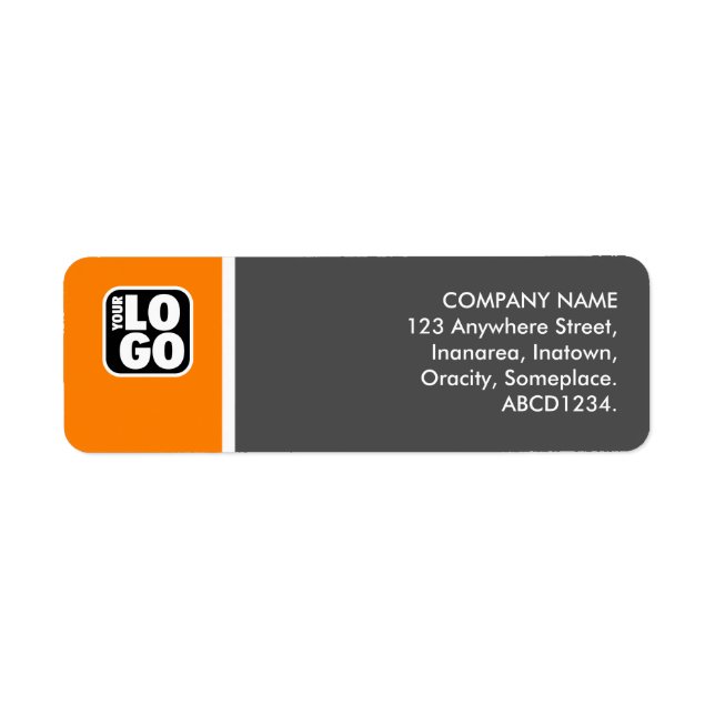 Two Tone - Orange and Gray Label (Front)