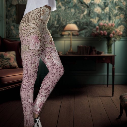 Two_Tone Pimpernel Dusty Pink  Cream Morris Leggings