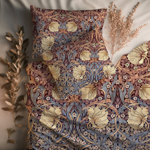Two-Tone Pimpernel Lavender Purple Rust Morris Duvet Cover