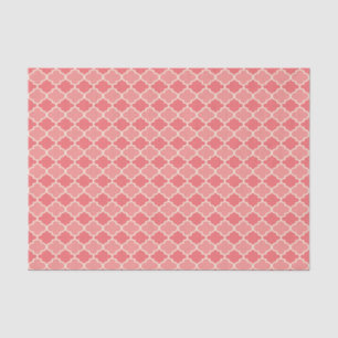 Two-Tone Pink Moroccan Lattice Tissue Paper